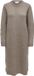 ONLY JDYSABRINA L/S DRESS KNT Jurk Walnut/W. Melange Katoen Lange mouw Ronde hals Effen Vrouwen