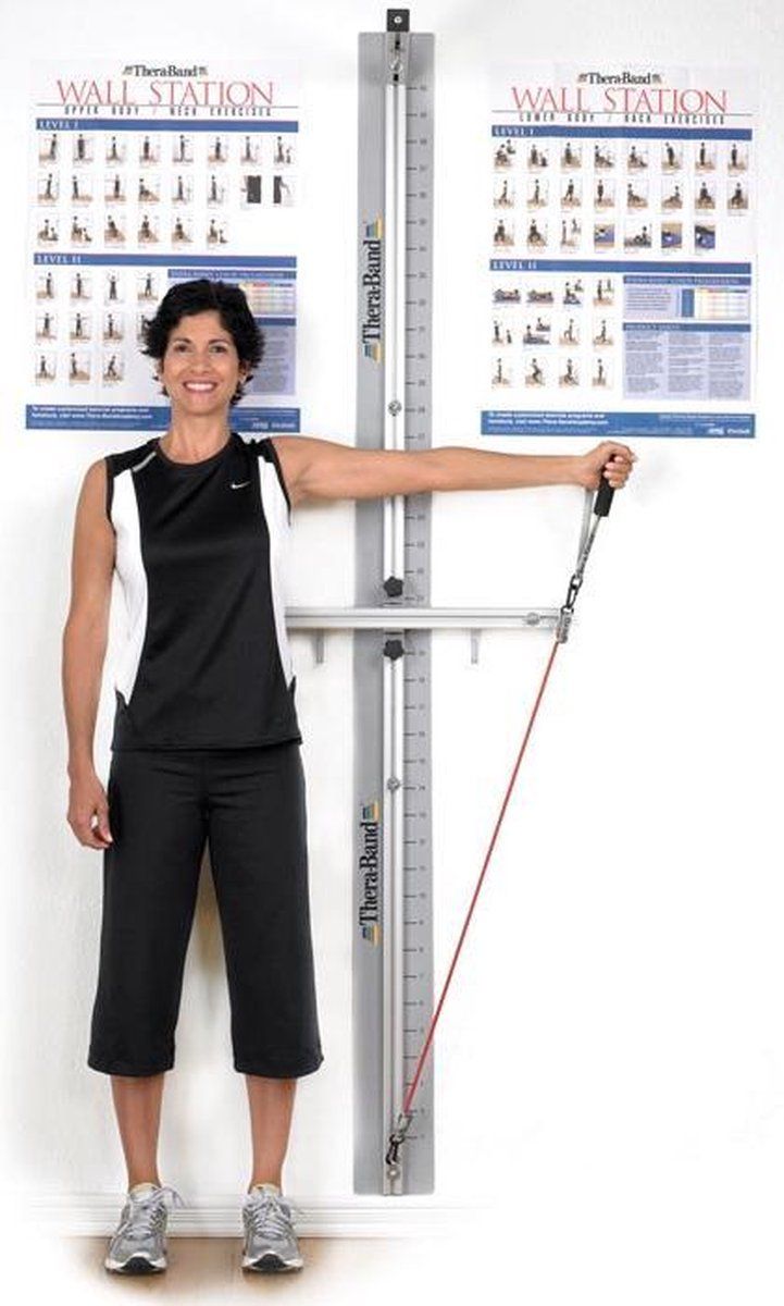 Theraband Wall Station - Grijs - 0087453219104