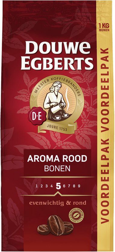 Douwe Egberts Aroma Rood Koffiebonen - 4 x 1000g - Voordeelpak