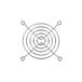 ARCTIC Grille de ventilateur - 80mm - Argent