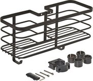 Metaltex Doucherek - Badkamerrek - Matzwart - 29x11x15 cm