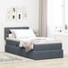 Maison Exclusive - Lit coffre avec tête de lit, gris foncé, 90 x 190 cm, velours