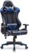 Happyment Fauteuil de jeu Moscou – Tissu – Avec dossier et accoudoirs – Réglable en hauteur – Ergonomique – Bleu/Noir
