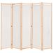 vidaXL Kamerscherm met 5 panelen 200x170x4 cm stof crème
