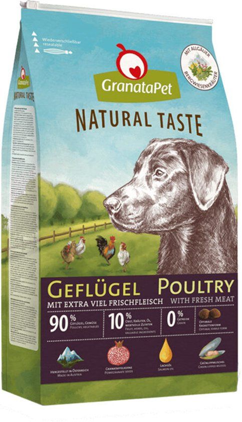 GranataPet Natural Taste Hondenvoer - Gevogelte - 4 kg