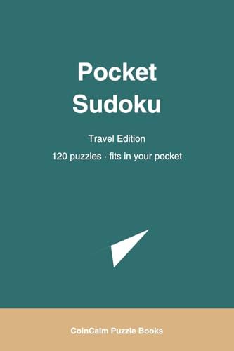 Retirement Gift Puzzle: 120 Medium Sudoku Puzzles in Real 4x6 Pocket Size