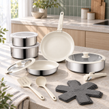 naturepan Set de 16 pièces d'ustensiles de cuisine antiadhésifs