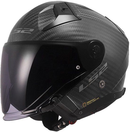 LS2 OF603 Infinity II Matt Carbon-06 Jet Helm - Maat L - Helm