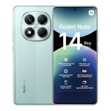 Xiaomi Redmi Note 14 Pro 5G Smartphone, 8 + 256 GB, groen, 200 MP hoogwaardige AI-camera, IP68, 5.110 mAh batterij met 45W opladen, AI-functies (geen oplader inbegrepen)