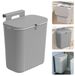 Poubelle Cuisine Poubelle Sous Meuble - 9 litres - Avec couvercle - Blanc