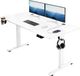 Casaria Zit Sta Bureau Elektrisch Hoogte Verstelbaar 140x60cm Wit