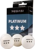 Pegasi 3 ster Pingpongballen - 6 stuks - Wit