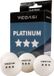Pegasi 3 ster Pingpongballen - 6 stuks - Wit