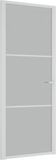 VidaXL Binnendeur 83x201,5 cm matglas en aluminium wit