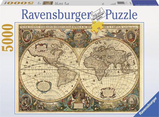Ravensburger Antieke wereldkaart Puzzel - 5000 stukjes - Volwassenen