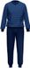 Ammann Pyjama lang 'Jeans Ringel' blauw