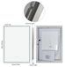 Miroir de salle de bain miroir mural LED 70x50 cm