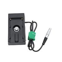HangTon NP-F970 Batterij Adapterplaat 12 V Voeding naar 0B 2-pins voedingskabel voor ARRI Transvideo Starlite HD-monitor, Zacuto-zoeker, Teradek Bolt Bond 24 ''