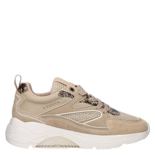 Cruyff Madina chunky leren sneakers beige