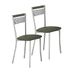 ASTIMESA SCCABGR Twee keukenstoelen, metaal, grafiet, zithoogte 45 cm