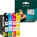 Evoke Set van 4 Epson T1281 T1282 T1283 T1284 XL printer inktcartridges