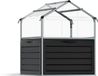 Palram Serre de jardin potager 1.4m² Argent