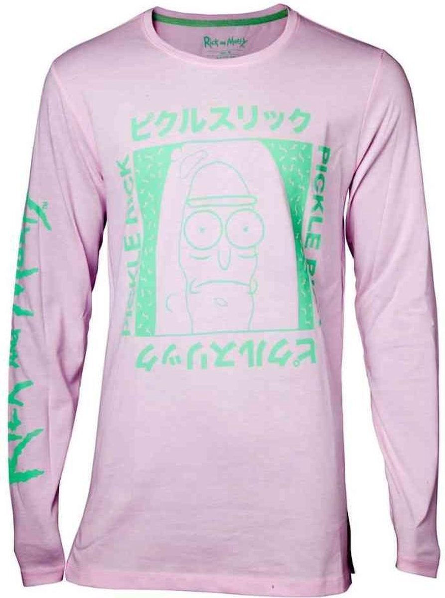 Difuzed Rick And Morty Longsleeve shirt -L- Japan Pickle Roze