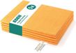 Eden Voordeelpak 5x Oranje Dweildoeken - Vloerdoekjes - Stofdoeken - Zeem - Set van 5 - 50x60 cm - Extra Absorberend