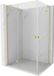 Mexen Mist-H L Duo cabine de douche battante gauche 105 x 90 cm, transparent, or brossé