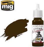 AMMO MIG F553 Figure Paints - Burnt Red - 17ml Acrylic Paint