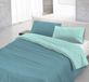 Italian Bed Linen Dekbedovertrek, 100% Katoen, Eenpersoons, 150x200 cm, Watergroen