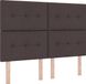 vidaXL Boxspring bed met hoofdeinde Donkerbruin 140 x 200 cm Stof
