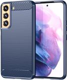 Selected by GSMpunt.nl Geborsteld TPU Hoesje Geschikt voor Samsung Galaxy S22 | Blauw