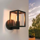 Ledvion - Industriële LED Wandlamp - E27 - IP54 - Zwart