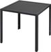 Bolt Edge Table de jardin - Table d'extérieur - Table à manger d'extérieur - Table rectangulaire en aluminium - Noir