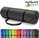 TRESKO® tapis de fitness tapis de yoga tapis de pilates tapis de gymnastique | 185 x 60 x 1 cm | Noir