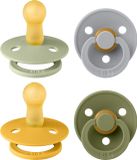 BIBS Colour Fopspeen - 6-18 mnd - 4-pack - Sage/Cloud/Honey Bee/Olive