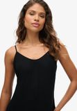 Superdry Beach maxi-hemdjurk Dames Zwart