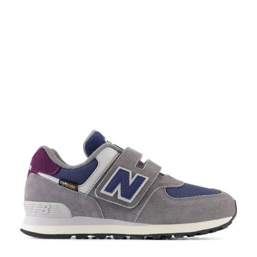 New Balance 574 sneakers grijs/blauw/aubergine