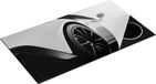 Chefcare Inductie Beschermer Witte Sportwagen Auto - Zwart Wit - 95x55 cm