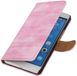 Best Cases Huawei Honor 7 Bookstyle Wallet Hoesje Mini Slang Roze