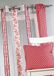 Home Maison HM6933302, gestreept, organza-jacquard-gordijn, polyester, 140 x 260 cm, framboos
