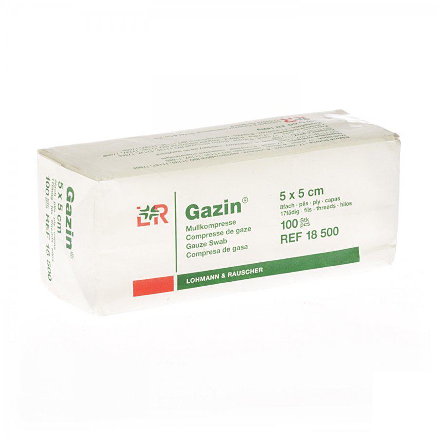 Gazin kompressen 5 x 5 cm 100 stuks