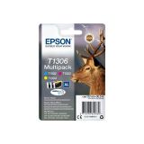 Epson Multicolor inktpatroon, T1306, Cerf, Cyaan, Magenta, Geel, DURABrite