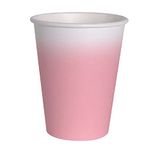 Ciao - Composteerbare FSC papieren bekers (250 ml), 8 stuks, oudroze, 34809