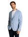 Tom Tailor Colbert met linnen - Maat 54 - bleeched blue chambray