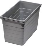 SO-TECH® Ninka eins2vier Afvalbak 25 L grijs aluminium