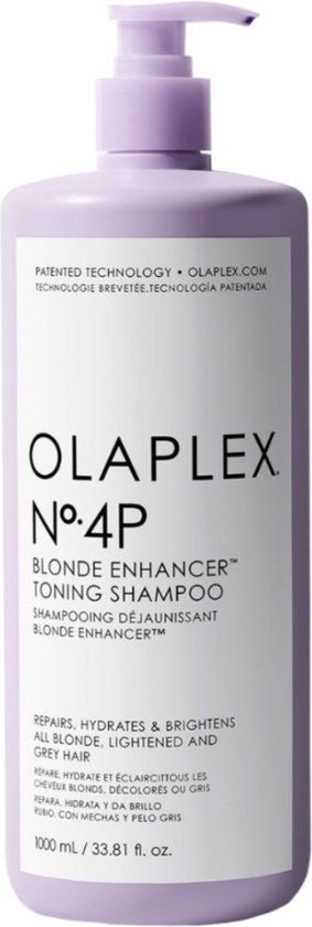 Olaplex No. 4P Blonde Enhancer Toning Shampoo - 1000ml - Zilvershampoo voor Blond Haar
