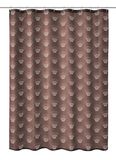 Kleine Wolke 7821301305 Douchegordijn Ring Polyester Bruin 180 x 200 cm