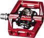 Funn Mamba S Combi-pedalen rood Aluminium/Staal